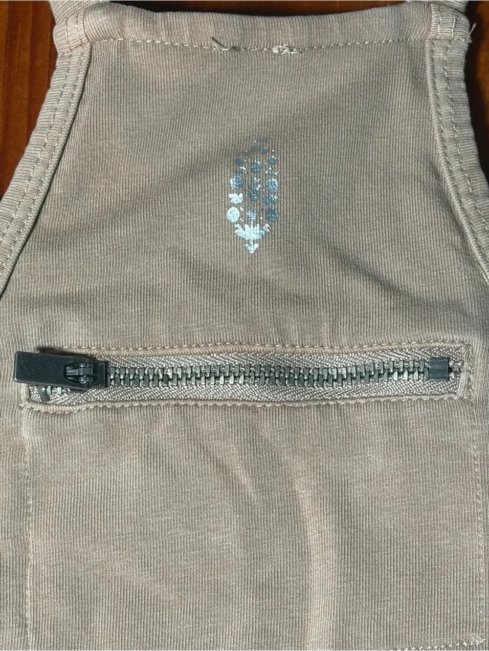 Free People FP Movement Hot Shot Mini Dress Taupe S/P Built In Shorts